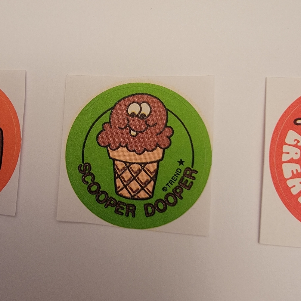 TREND Retro Scratch N Sniff Sticker Set Coke Ice Cream RootBeer - Picture 3 of 5
